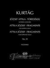 Attila József Fragments for soprano solo op. 20